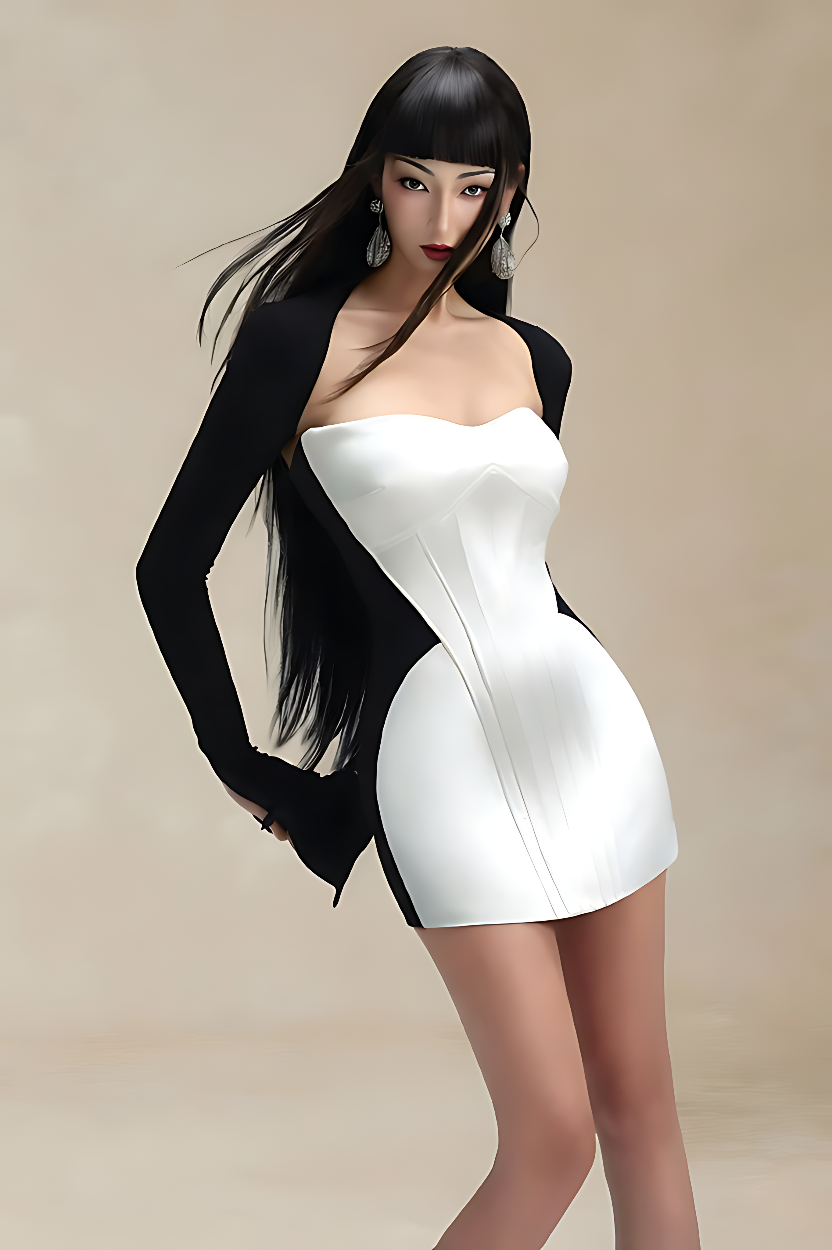 Ballet Hourglass Mini Dress