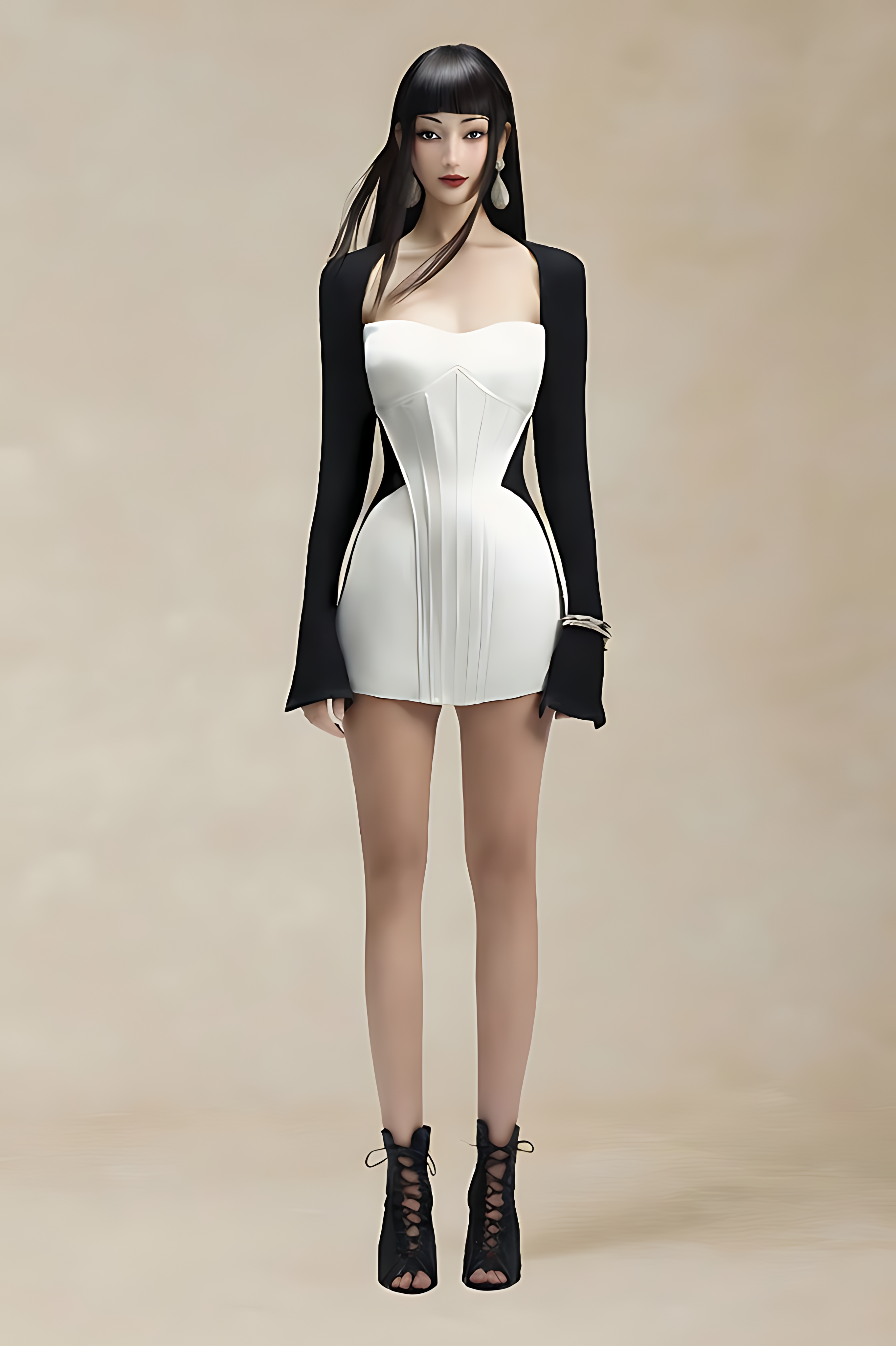 Ballet Hourglass Mini Dress