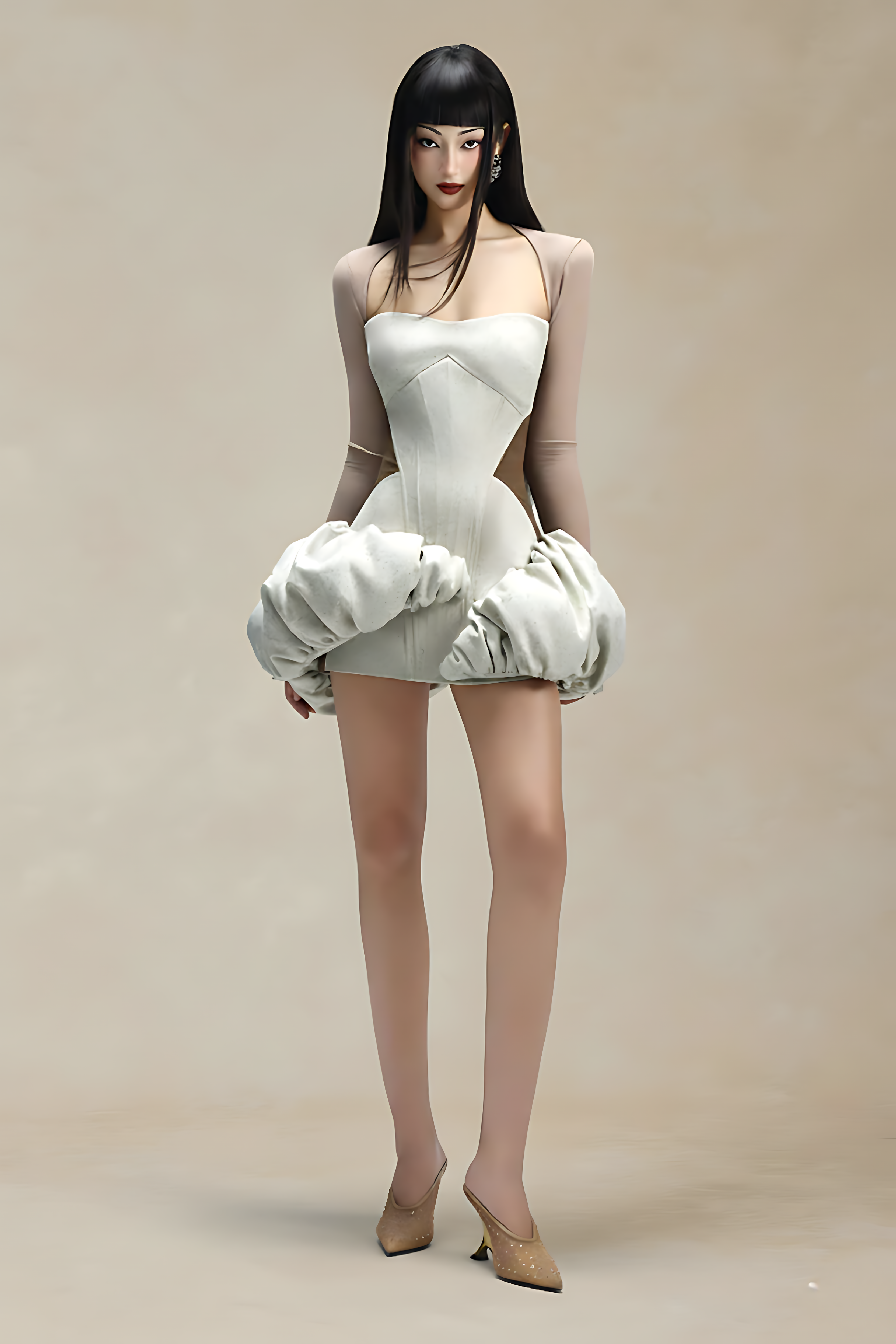 Ballet Long Sleeved Crop Top