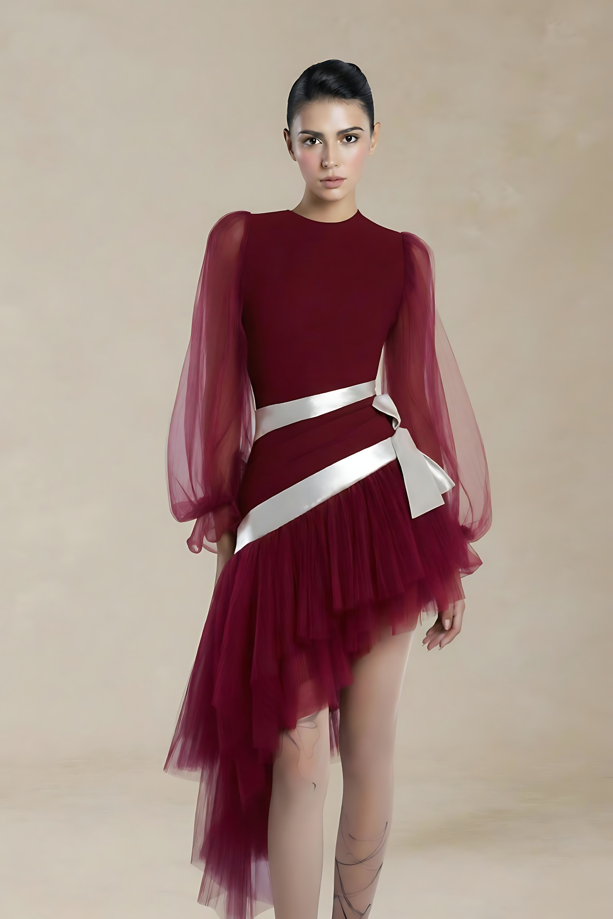 Alia Twill Midi Dress