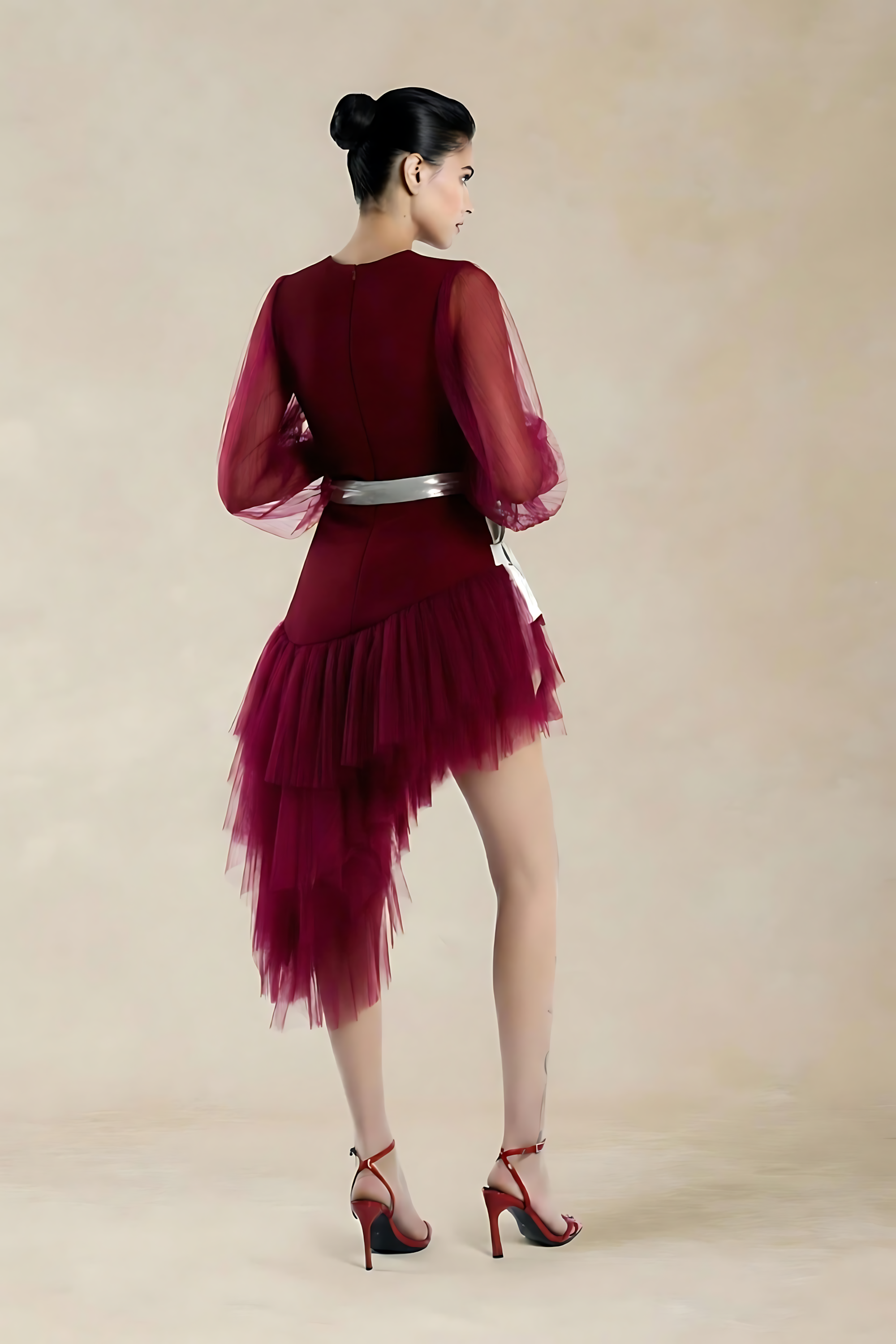 Alia Twill Midi Dress