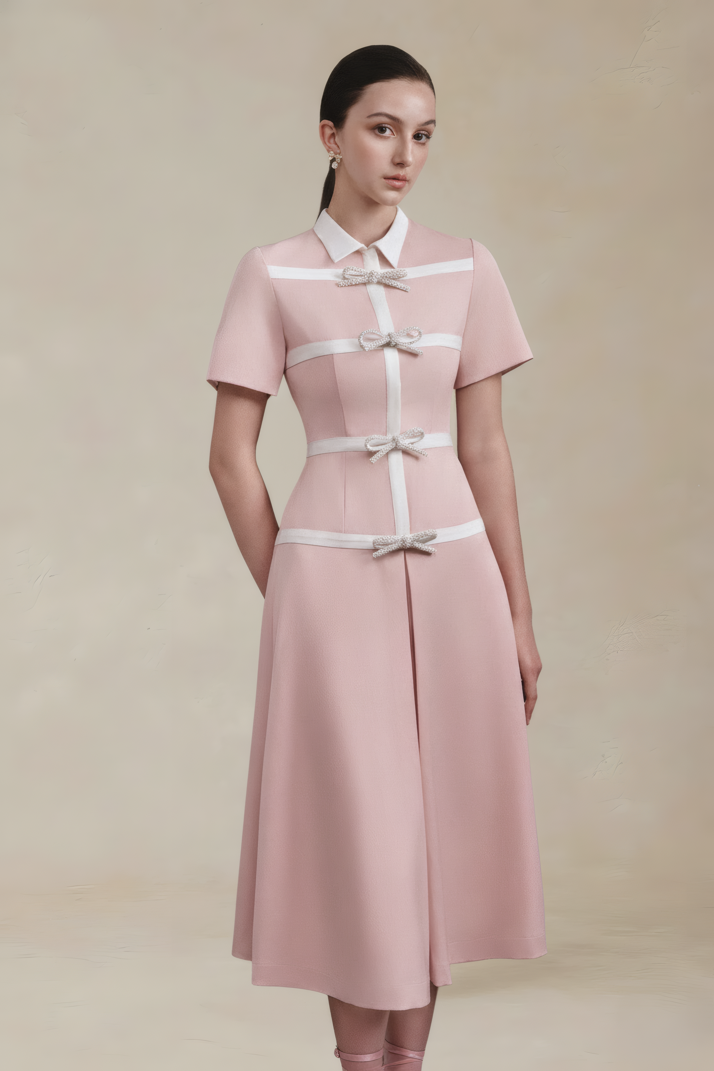 Babylon A-line Midi Dress